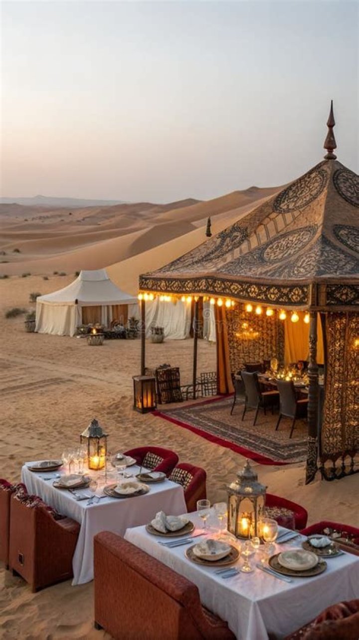 Preparations: The three lavish tents overlook stunning sea views at Nicolaawill soon be arriving